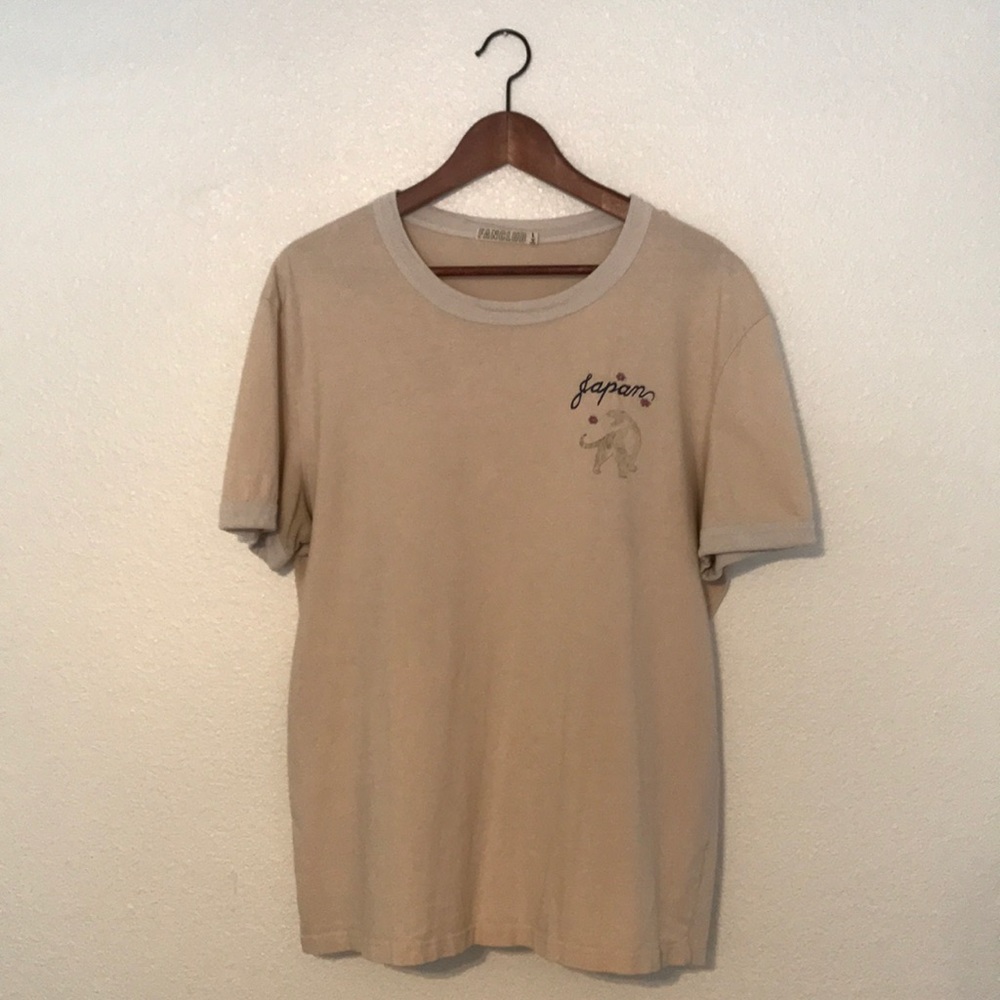 Vintage cream tee with Japan stitching label